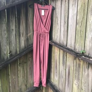 NWT Fashion Nova Mauve Tough Chick Jumpsuit XS